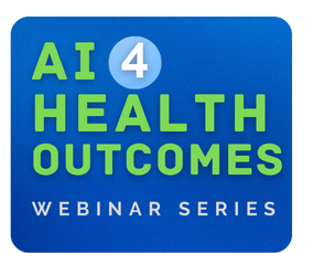 Graphic: AI4HealthOutcomes Webinar Series logo